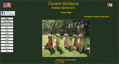 Desktop Screenshot of canamgoldens.com