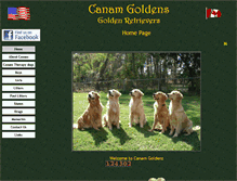 Tablet Screenshot of canamgoldens.com